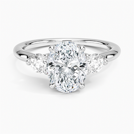 Freesia Three Stone Diamond Ring