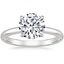 18K White Gold Heritage Diamond Ring, smalltop view