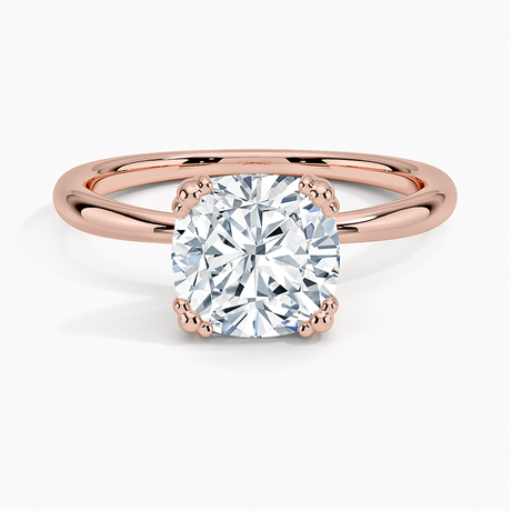 14K Rose Gold Freesia Triple-Prong Solitaire Ring