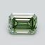 0.71 Ct. Fancy Intense Pacific Green Emerald Lab Grown Diamond