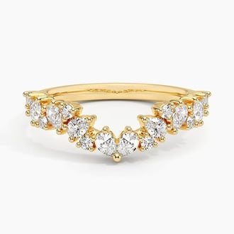 Nature Inspired Contour Diamond Ring