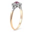 The Leia Ring, smalltop view on a hand