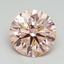 1.61 Ct. Fancy Vivid Pink Round Lab Grown Diamond