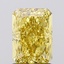 1.60 Ct. Fancy Vivid  Yellow Radiant Lab Grown Diamond