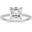 18K White Gold Ballad Half Coverage Diamond Ring (1/8 ct. tw.), smalltop view