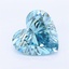 1.03 Ct. Fancy Vivid Blue Heart Lab Grown Diamond