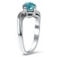 The Khloe Ring, smalltop view on a hand