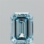 1.44 Ct. Fancy Intense Blue Emerald Lab Grown Diamond