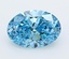 2.23 Ct. Fancy Vivid  Blue Oval Lab Grown Diamond