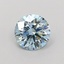 1.02 Ct. Fancy Vivid  Blue Round Lab Grown Diamond