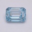 5.18 Ct. Fancy Intense Blue Emerald Lab Grown Diamond