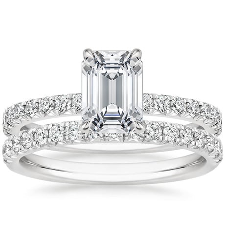 18K White Gold Amelie Diamond Bridal Set