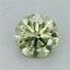 1.16 Ct. Fancy Vivid Green Round Lab Grown Diamond