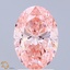 2.03 Ct. Fancy Vivid Pink Oval Lab Grown Diamond
