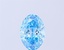 1.53 Ct. Fancy Vivid Blue Oval Lab Grown Diamond