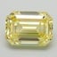 4.57 Ct. Fancy Intense Yellow Emerald Lab Grown Diamond
