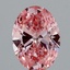 2.01 Ct. Fancy Vivid Pink Oval Lab Grown Diamond
