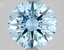3.07 Ct. Fancy Vivid Blue Round Lab Grown Diamond