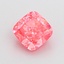 1.14 Ct. Fancy Vivid  Pink Cushion Lab Grown Diamond