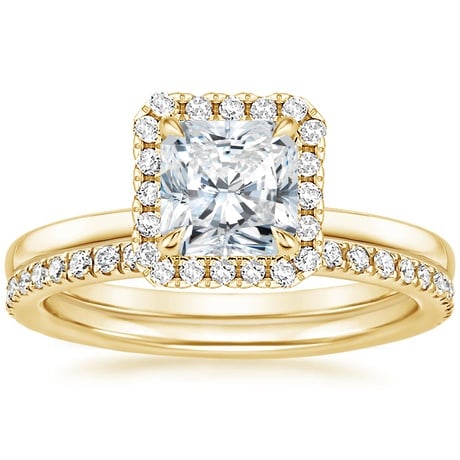 18K Yellow Gold Vienna Diamond Bridal Set (1/2 ct. tw.)
