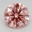 2.40 Ct. Fancy Vivid Pink Round Lab Grown Diamond