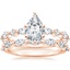 14K Rose Gold Luxe Versailles Diamond Ring (1/2 ct. tw.) with Joelle Diamond Ring
