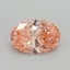 1.14 Ct. Fancy Vivid Pink Oval Lab Grown Diamond