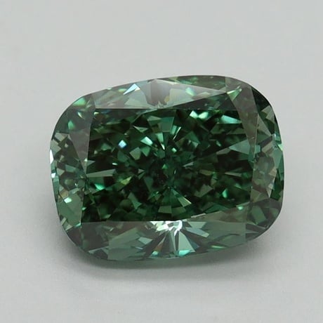 0.93 Ct. Fancy Vivid Pacific Green Oval Lab Grown Diamond
