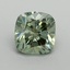 2.0 Ct. Fancy Intense Pacific Green Cushion Lab Grown Diamond