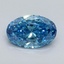 2.00 Ct. Fancy Vivid Blue Oval Lab Grown Diamond