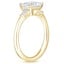 18K Yellow Gold East West Tapered Baguette Diamond Ring, smallside view