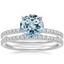 18KW Aquamarine Ballad Diamond Bridal Set (1/3 ct. tw.), smalltop view