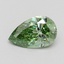 1.01 Ct. Fancy Vivid Pacific Green Pear Lab Grown Diamond