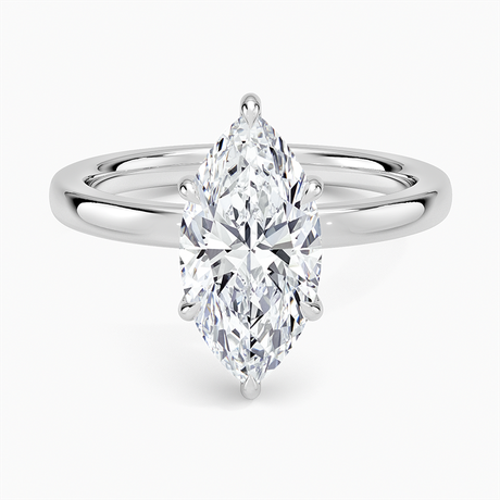 18K White Gold Audrey Perfect Fit Hidden Halo 2mm Diamond Ring