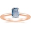 14K Rose Gold Four-Prong Comfort Fit 1.5mm Ring, smalltop view