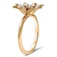 The Parisa Ring, smalltop view on a hand