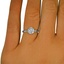 The Monterey Ring, smalltop view on a hand