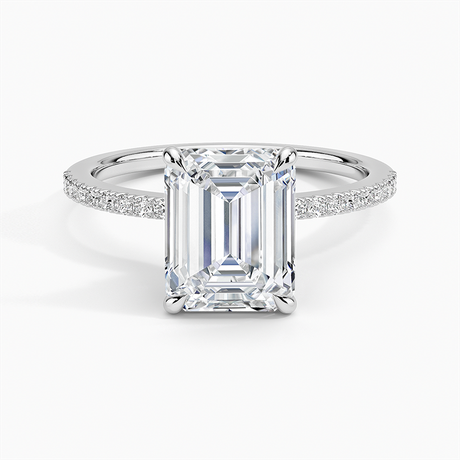 Hidden Flower Halo Diamond Ring