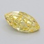 1.03 Ct. Fancy Vivid  Yellow Marquise Lab Grown Diamond