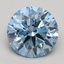 1.56 Ct. Fancy Intense Blue Round Lab Grown Diamond