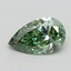 2.0 Ct. Fancy Vivid Pacific Green Pear Lab Grown Diamond