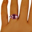 The Surella Ring, smalltop view on a hand