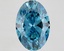 6.95 Ct. Fancy Vivid Blue Oval Lab Grown Diamond