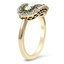 The Marivel Ring, smalltop view on a hand