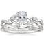 18K White Gold Budding Willow Ring with Winding Willow Ring