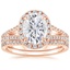 14KR Moissanite Fortuna Diamond Bridal Set (2/3 ct. tw.), smalltop view
