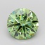 2.19 Ct. Fancy Vivid Green Round Lab Grown Diamond