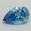 1.52 Ct. Fancy Vivid Blue Pear Lab Grown Diamond