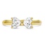 Custom Bow-Inspired Diamond Ring