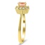 The Sharita Ring, smalltop view on a hand